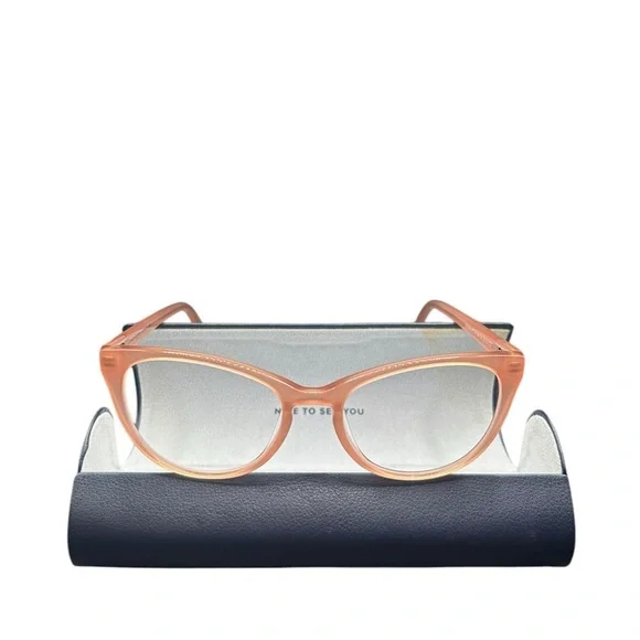 Warby Parker Women's Eyeglasses Shea M 521 Rose Guava Cat Eye - Picture 6 of 15